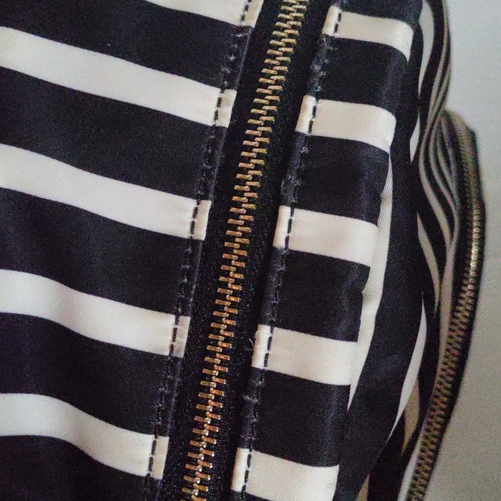 Kate Spade Black & White Backpack large - Picture 11 of 16